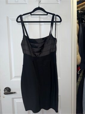 Guess by Marciano Black Strappy Cocktail Dress